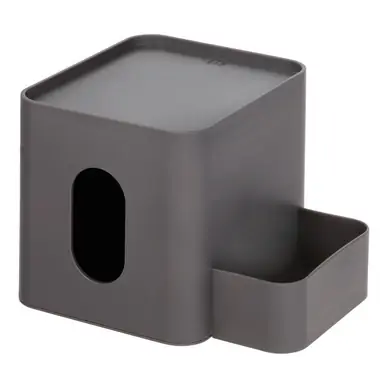 Affaire À Saisir Boite à Mouchoirs iDesign Avec Bacs de Rangement Gris